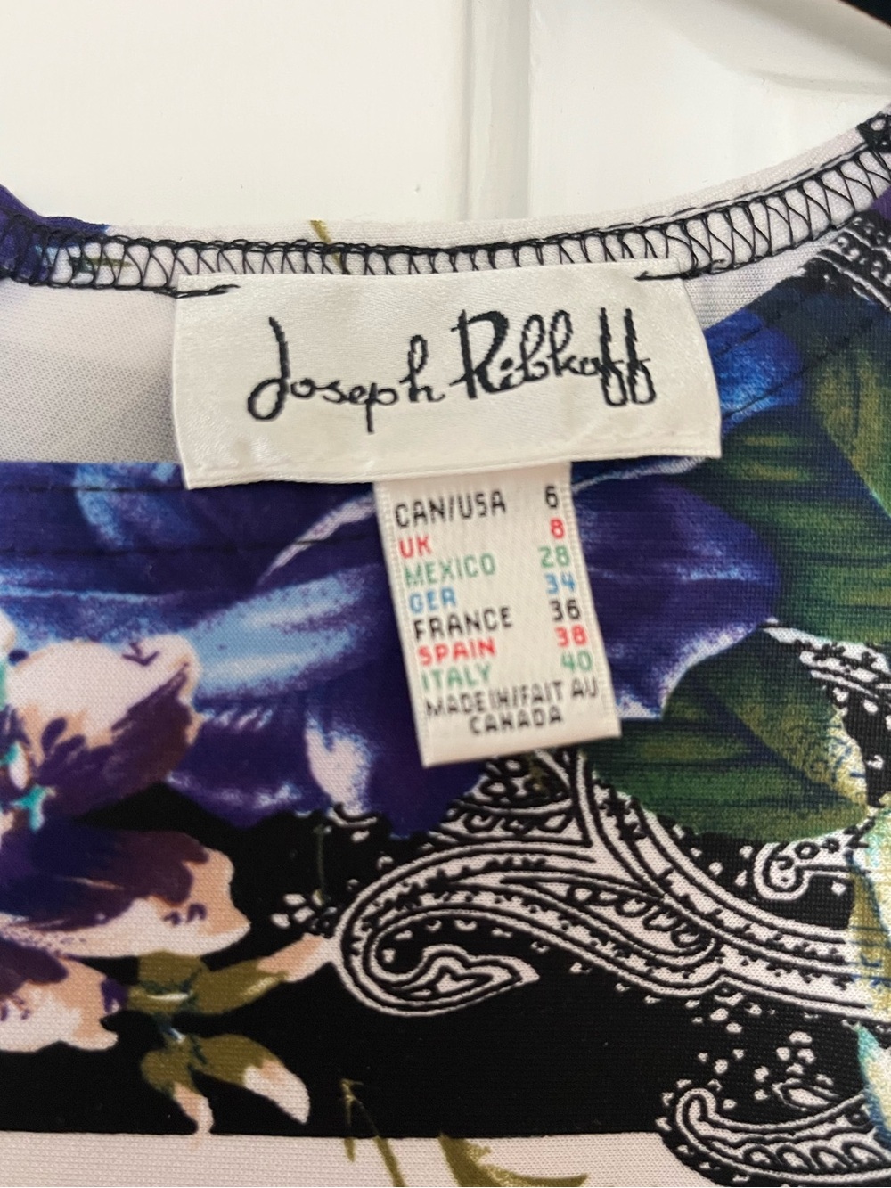 Joseph Ribkoff Floral Sheath Dress - Picture 3 of 3